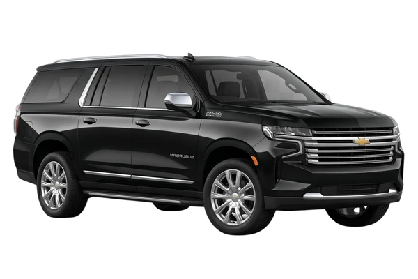 Black Chevrolet Suburban luxury SUV for Miami cruise and airport transfers